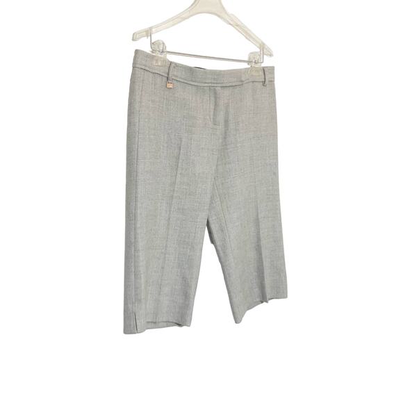 RESERVED BCBGMaxAzria Grey Wool Cropped Carrie Pants Size 4 - Picture 5 of 11